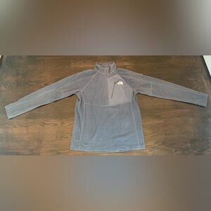 The North Face men’s Gray Quarter-Zip fleece Pullover. Size medium.